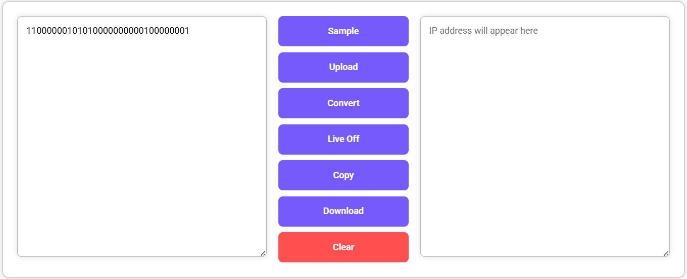 Binary to IP Converter - Free Online Networking Tool