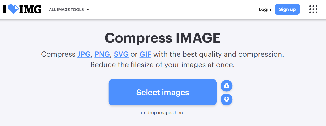 resize image, crop image, bulk JPEG image compressor, and much more