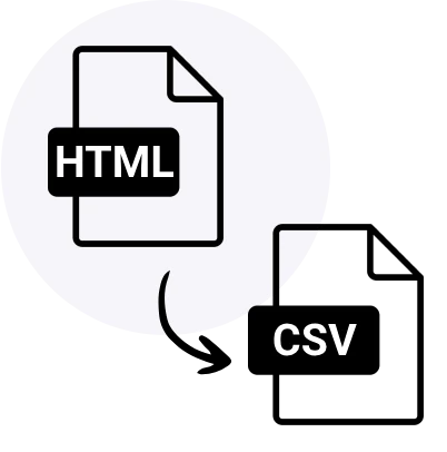 HTML to CSV Converter