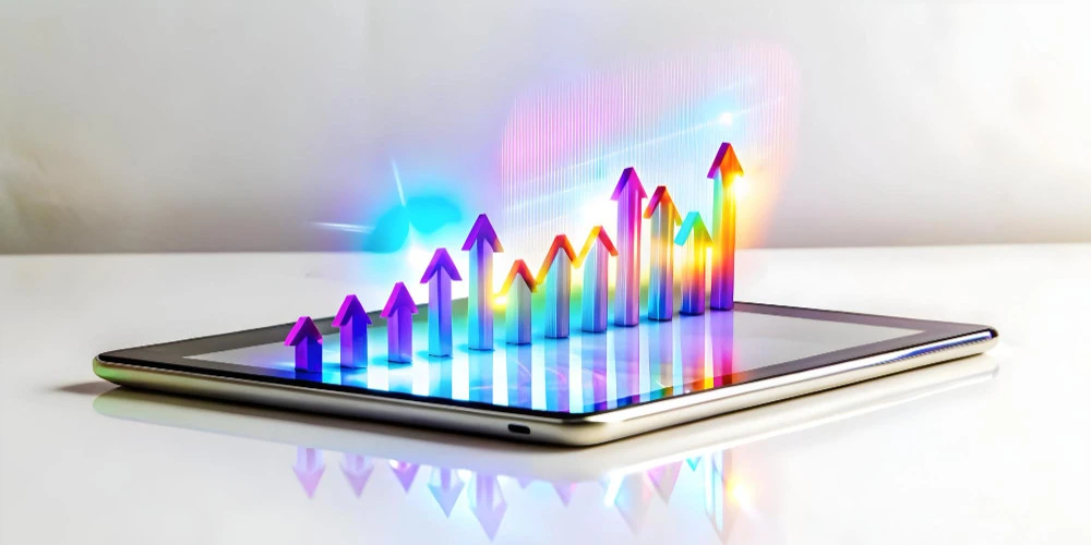 Bounce rate graph showing visitor engagement