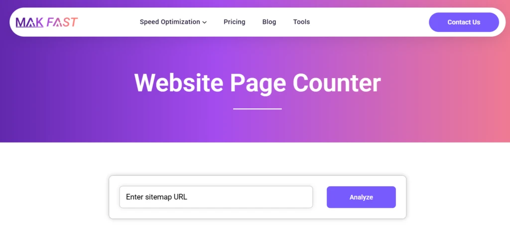 website page counter tool by MakFast
