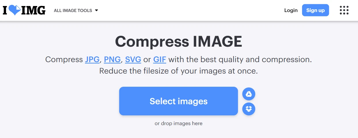 resize image, crop image, bulk JPEG image compressor, and much more