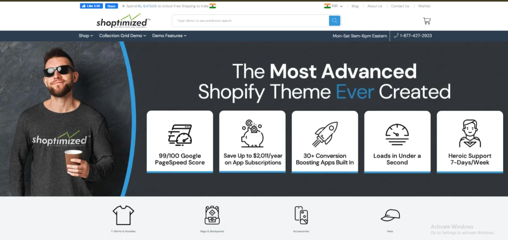 Shoptimized shopify theme